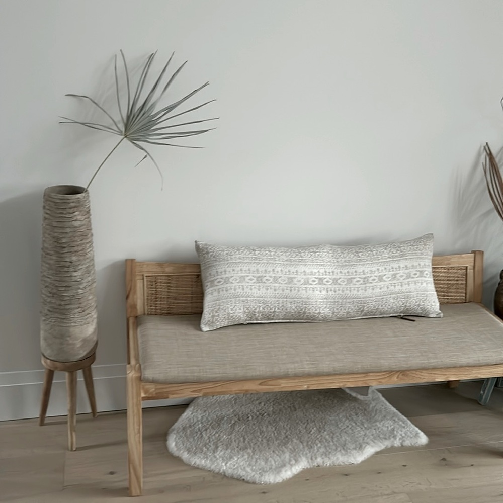 Lumbar throw pillow